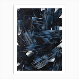 Abstract Blue Painting 18 Art Print