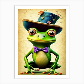 Leap Year Frog - Sir Croaks A Lots Art Print