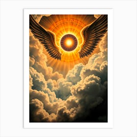 Angel Wings In The Sky Art Print