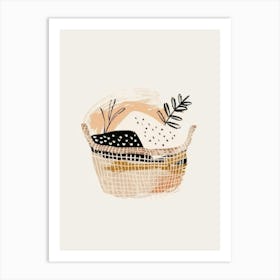 Basket Of Flowers 8 Art Print