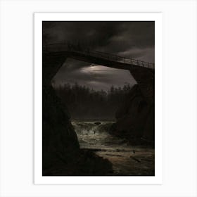 Bridge Over A River Art Print