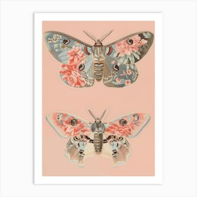 Butterfly Elegance William Morris Style 3 Art Print