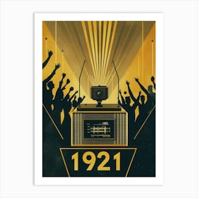 Aihrgdesign A Vintage Poster Celebrating The First Radio Spor 764802b6 B625 4af6 9d2b Bfaa115ec0b4 0 Art Print