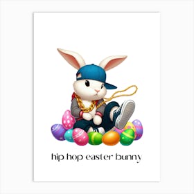 Easter bunny hip hop.kids rooms.nursery rooms.gifts for kids.3 Art Print