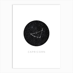 Capricorn Constellation Art Print