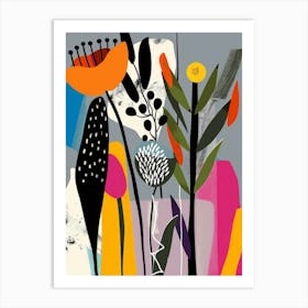 Flowers In The Garden 2 Art Print