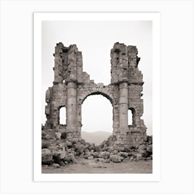 Byblos, Lebanon, Black And White Photography 1 Art Print