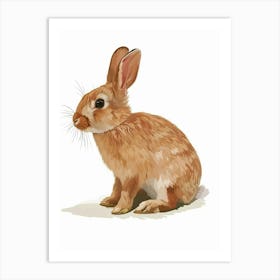 New Zealand Rabbit Nursery Illustration 2 Art Print