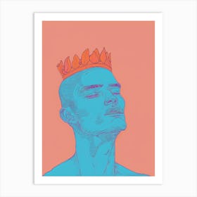 King Illustration 1 Art Print