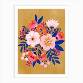 Fleur - Gold Art Print