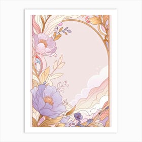 Frame With Flowers 1 Art Print