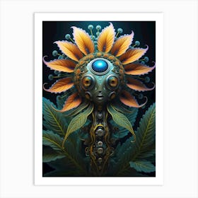 Psychedelic Flower 1 Art Print