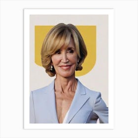 Felicity Huffman Retro Collage Movies Art Print