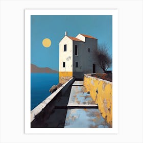 Karditsa Chic: Minimalist Art, Greece Art Print