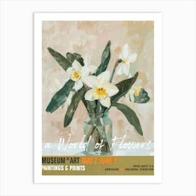A World Of Flowers, Van Gogh Exhibition Daffodil 3 Art Print