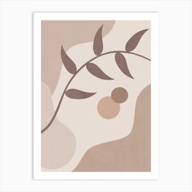 Calming Abstract Painting in Neutral Tones 4 Art Print