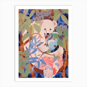 Maximalist Animal Painting Koala 2 Art Print