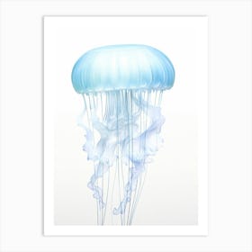 Turritopsis Dohrnii Importal Jellyfish Watercolour 3 Art Print