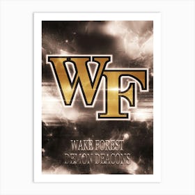 Wake Forest Demon Deacons Art Print