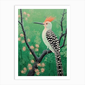 Ohara Koson Inspired Bird Painting Hoopoe 2 Art Print