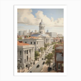 Cityscape Of Washington, Dc Art Print