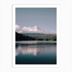 Pastel Mountain Lake Art Print