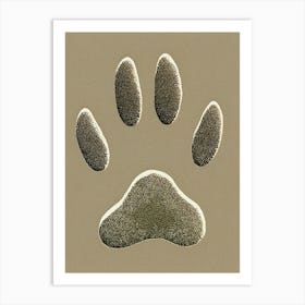 Paw Print Art Print