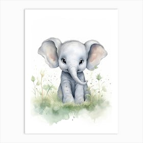 Elephant Painting Painting Watercolour 2 Art Print