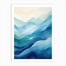 Blue Waves Art Print