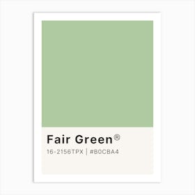 Fair Green Art Print