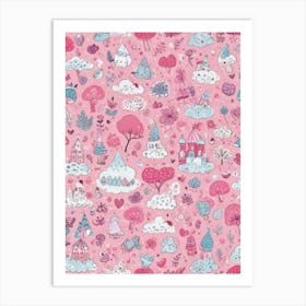 Pink Castle Art Print