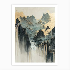 Karakoram Light Artistic Fluidity Art Print