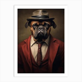 Gangster Dog Bullmastiff 2 Art Print