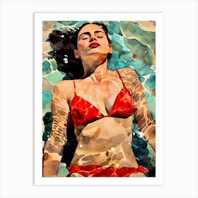 Woman In Bikini Art Print