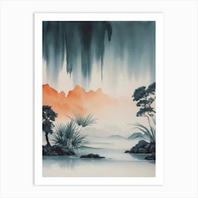 Asian Landscape Painting 36 Art Print