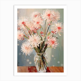 Allium Flower Still Life Painting 2 Dreamy Art Print