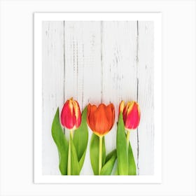 Tulips on a Table Art Print