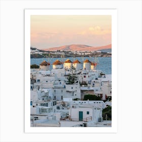 Mykonos, Cyclades, Aegean Sea, Greece Art Print