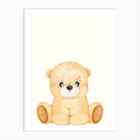 Teddy Bear Kids and Nursery Art Print