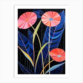 Gerbera Daisy 3 Hilma Af Klint Inspired Flower Illustration Art Print