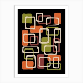 Mid Mod Abstract Composition Art Print