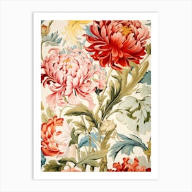 Floral Wallpaper 89 Art Print