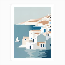 Aegean Village Art Print