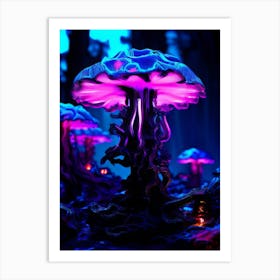 Psychedelic Mushrooms Art Print