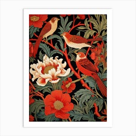 Chinese Floral Wallpaper 4 Art Print