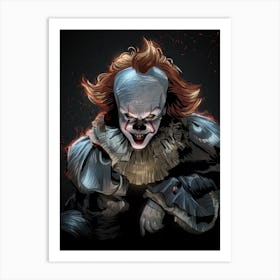 Pennywise It Clown Horror Art Print