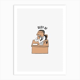 Busy Office Art Print