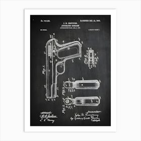 Hand Gun Patent Print Gun Patent Gun Print Gun Art Gun Decor Patent Patent Art Historical Print Patent Print G5851 Art Print