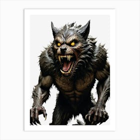 Midnight Werewolf Art Print