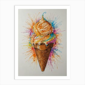 Ice Cream Cone 89 Art Print